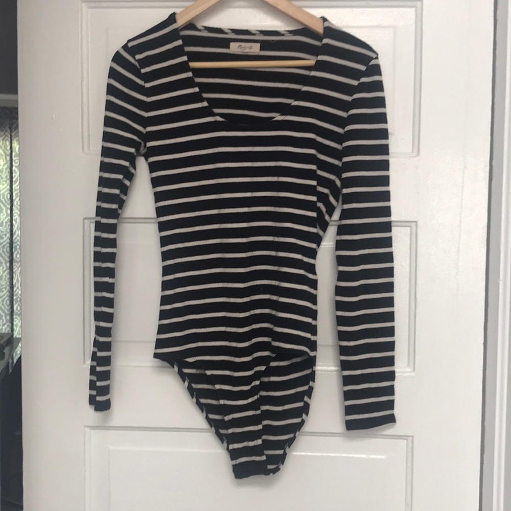 Madewell striped Bodysuit M